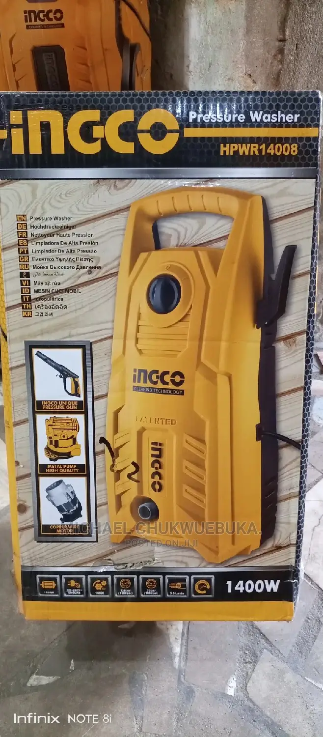 Ingco Pressure Washer Machine 1400W in Lagos Island (Eko) Garden