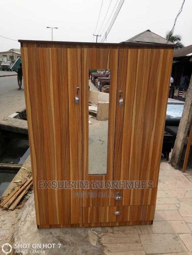 Wooden Wardrobe 4feet by 6feet in Mushin Furniture, Sulaiman Aremu
