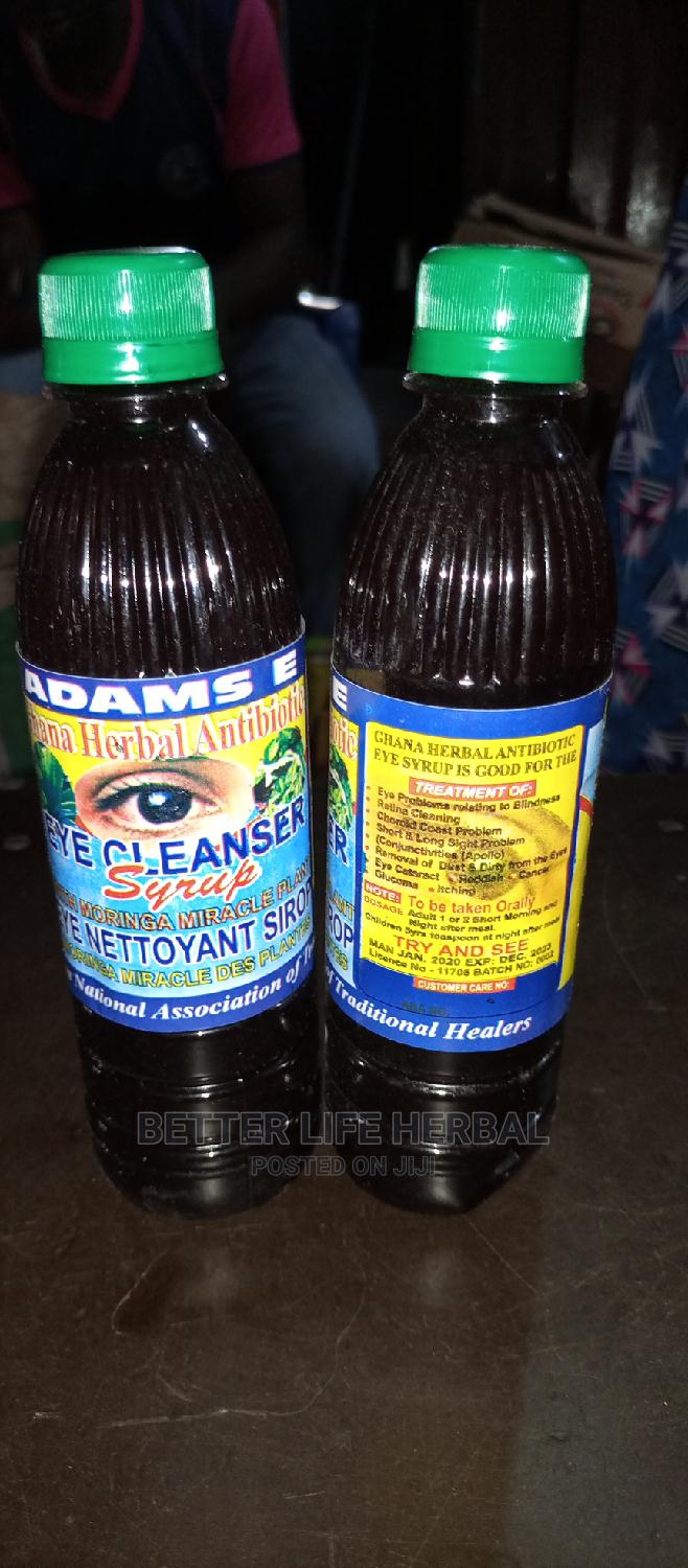 Ghana Herbal Antibiotic Eye Syrup in AmuwoOdofin Vitamins