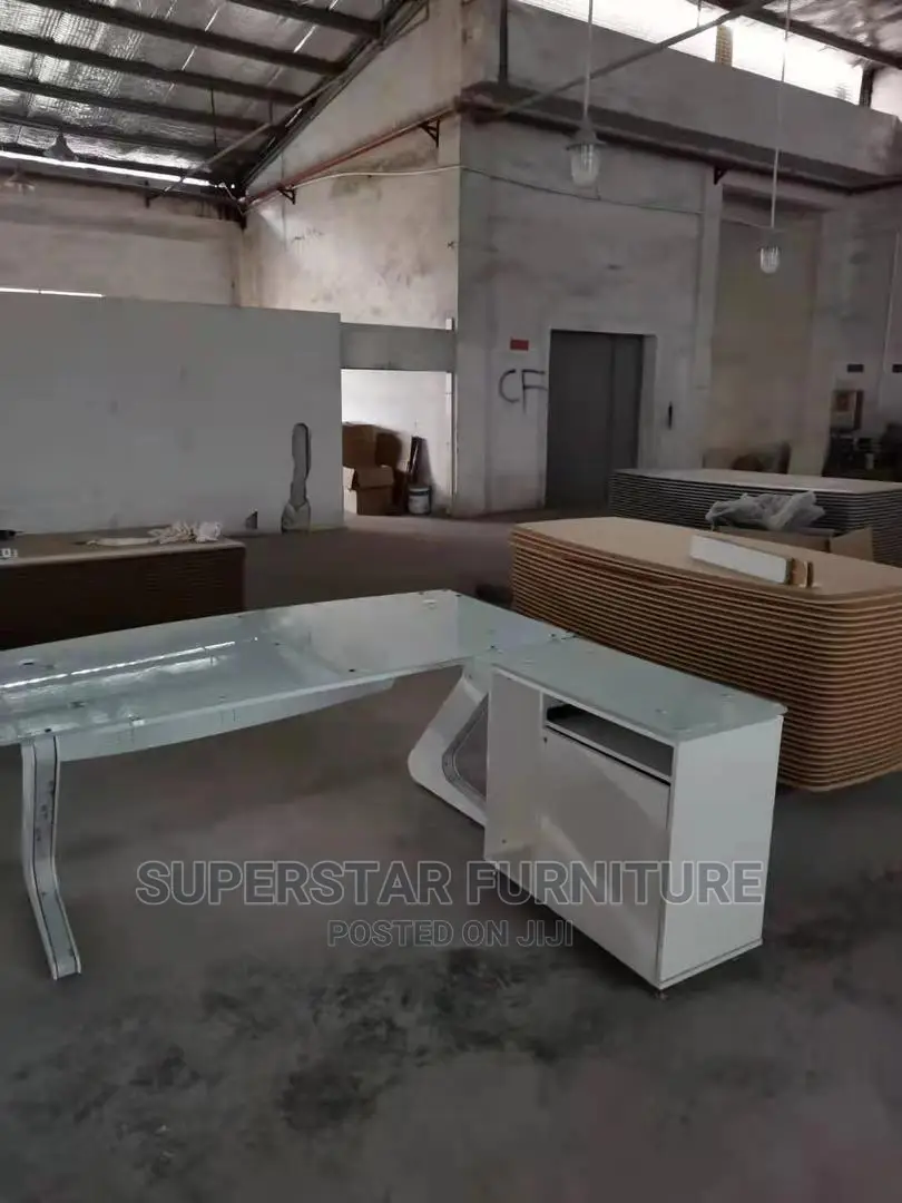 Italian Glass L Shape Executive 1.6metrs Office Tables in Ojo