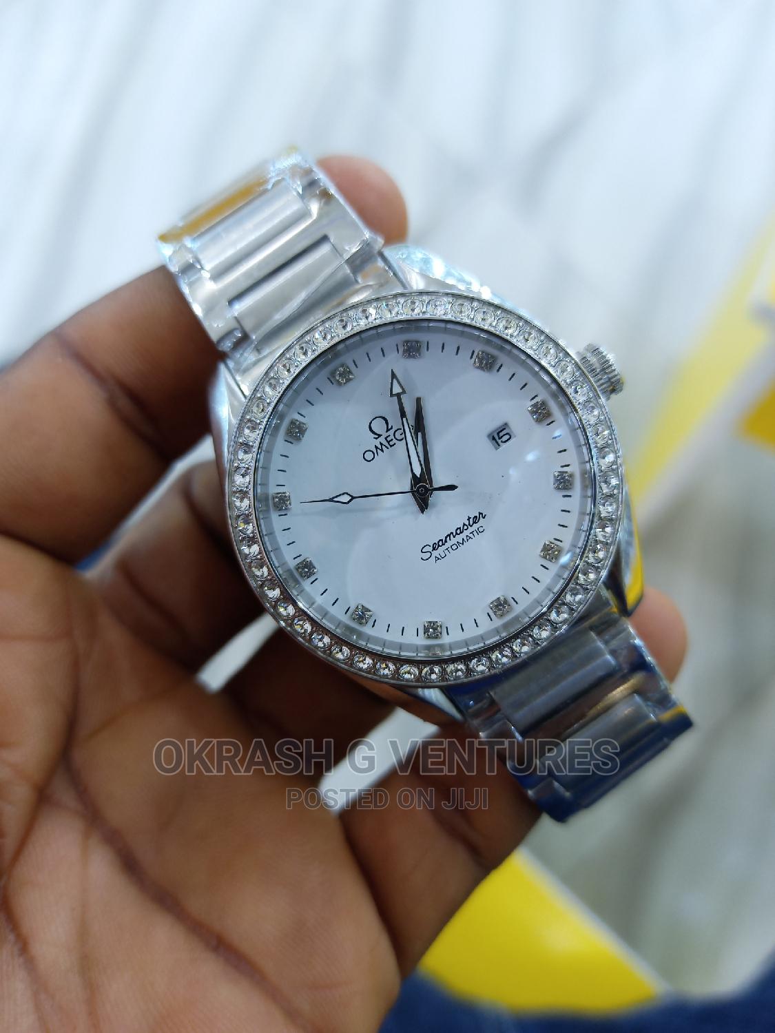 Omega (SEAMASTER) Ice Head Silver Chain 