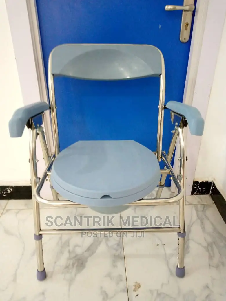 Lightweight Steel Commode Toilet Chair in PortHarcourt Medical
