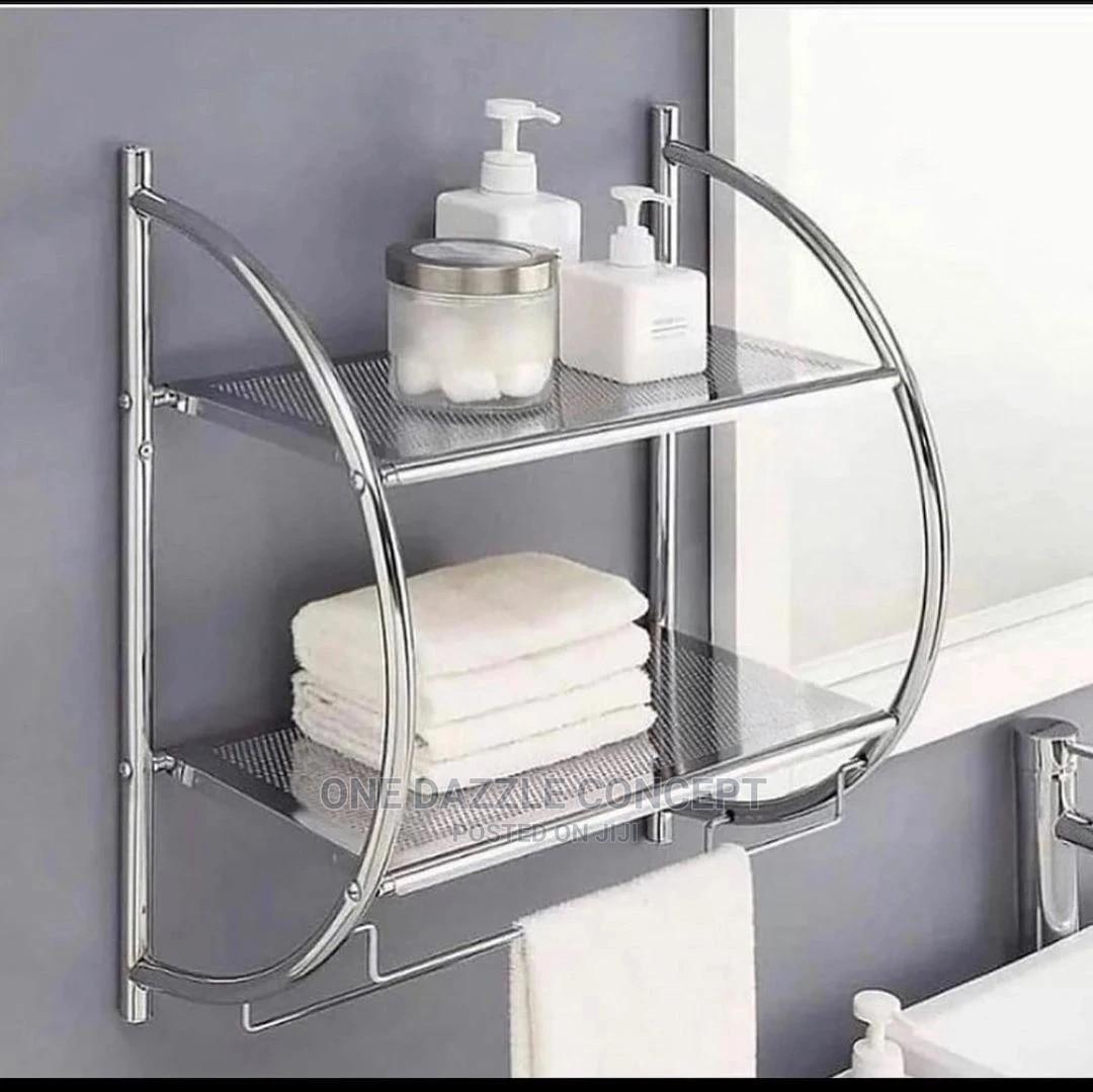Stainless Steel Bathroom Rack Organizer in Lagos Island (Eko) Home Accessories, One Dazzle