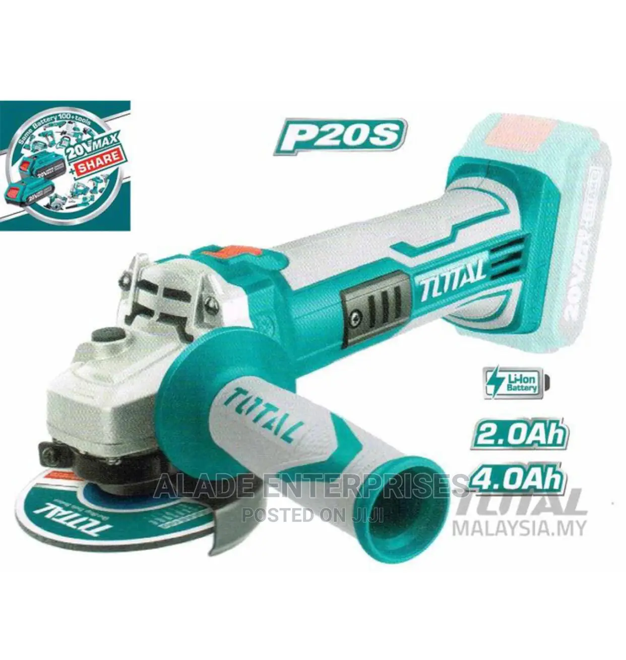 TOTAL Cordless Brushless Angle Grinder 41⁄2" in Lagos Island (Eko) Electrical Hand Tools