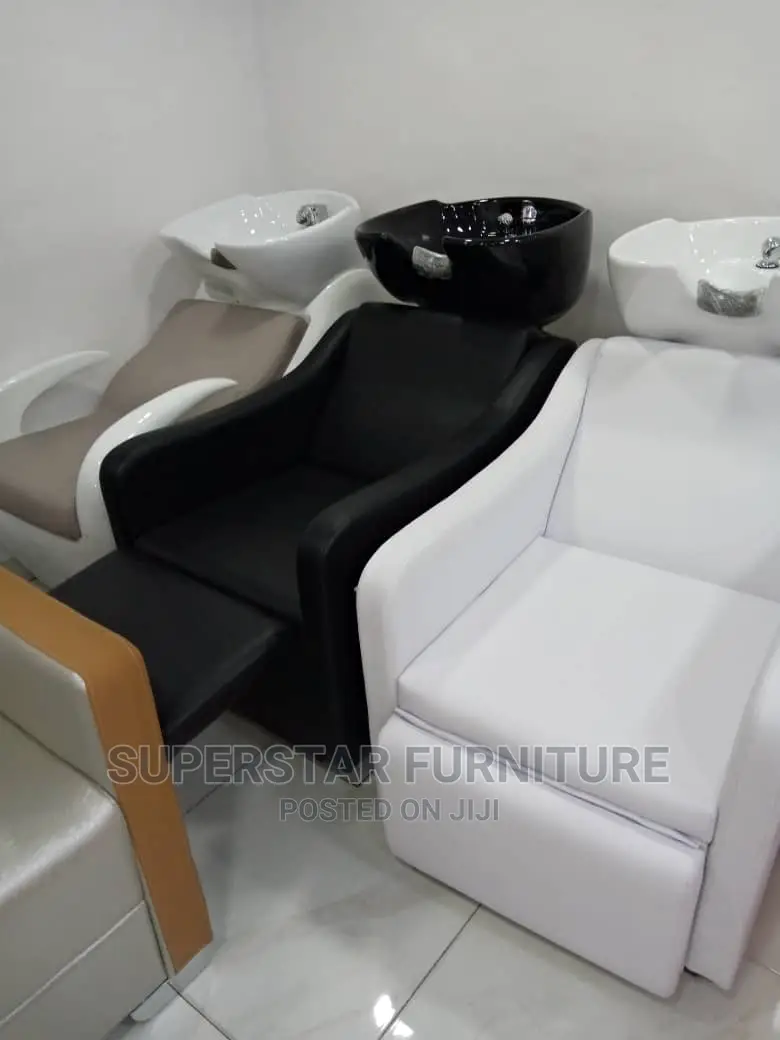 Supermax Salon Wash Basins With Chairs in Ojo Salon Equipment