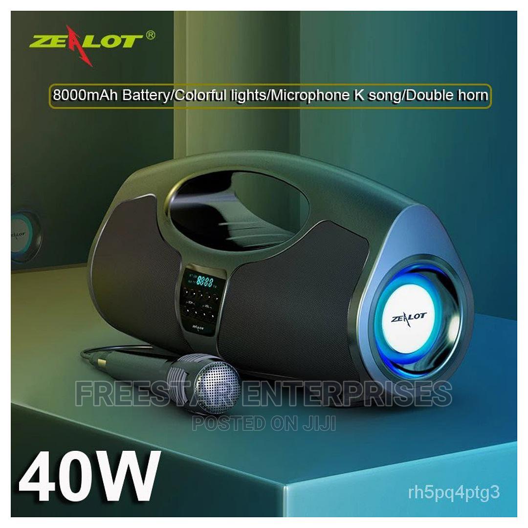 Zealot P1 Bluetooth Speaker. Zealot MP3 Player, Microphone. in Ikeja