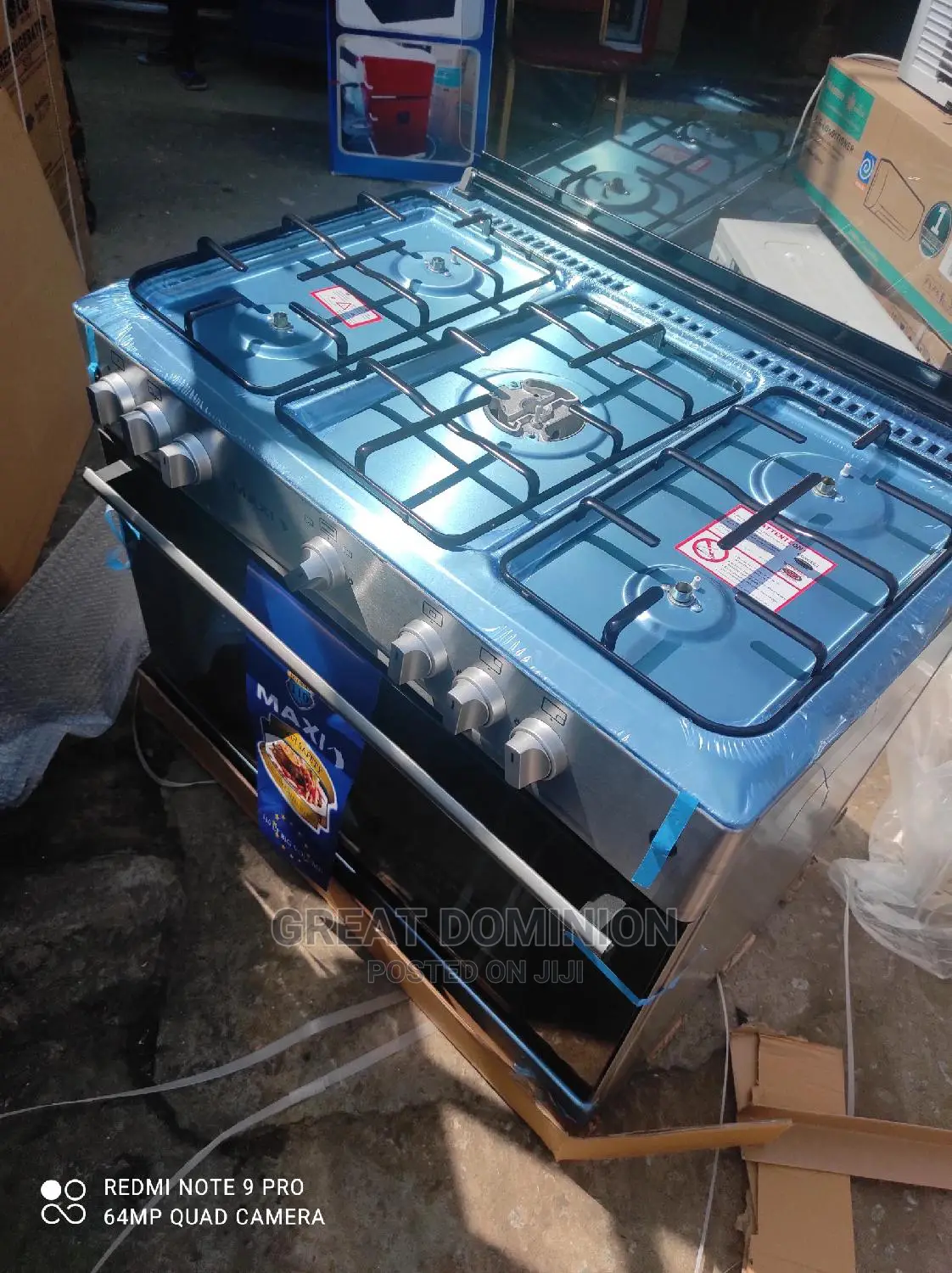 ^Maxi Standing 5 Gas Burner Cooker + Oven+Auto Ignition 2yrs in Ojo