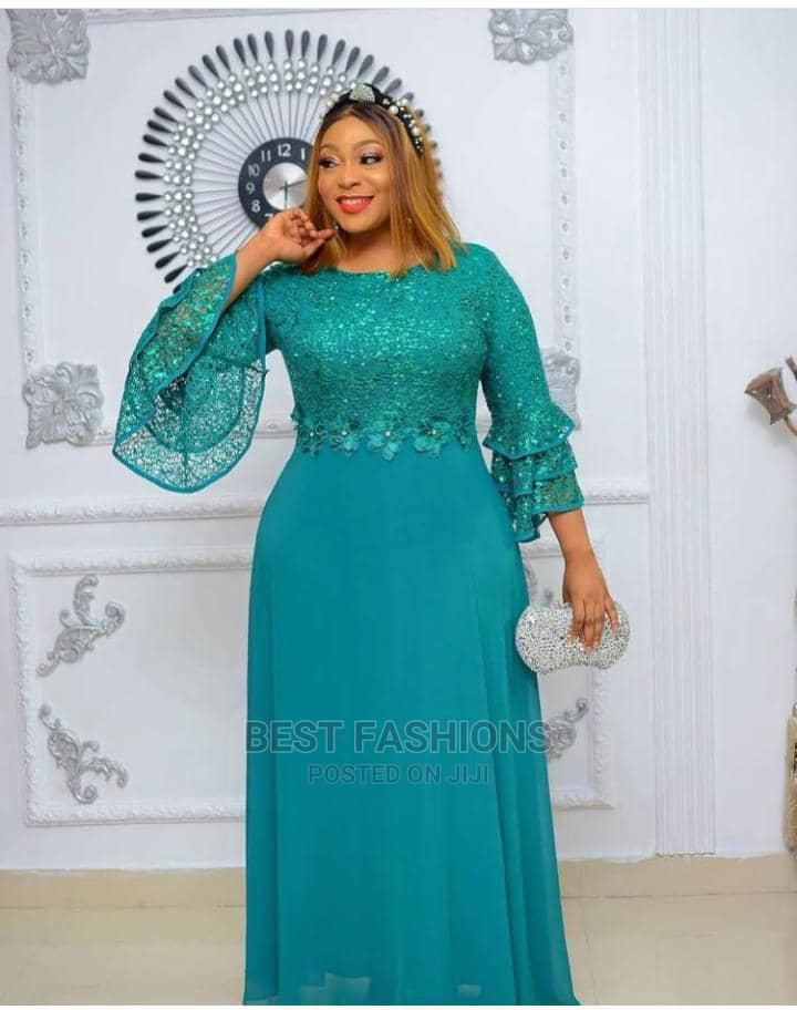 Classy Lady Chiffon Long Dinner Gown in 