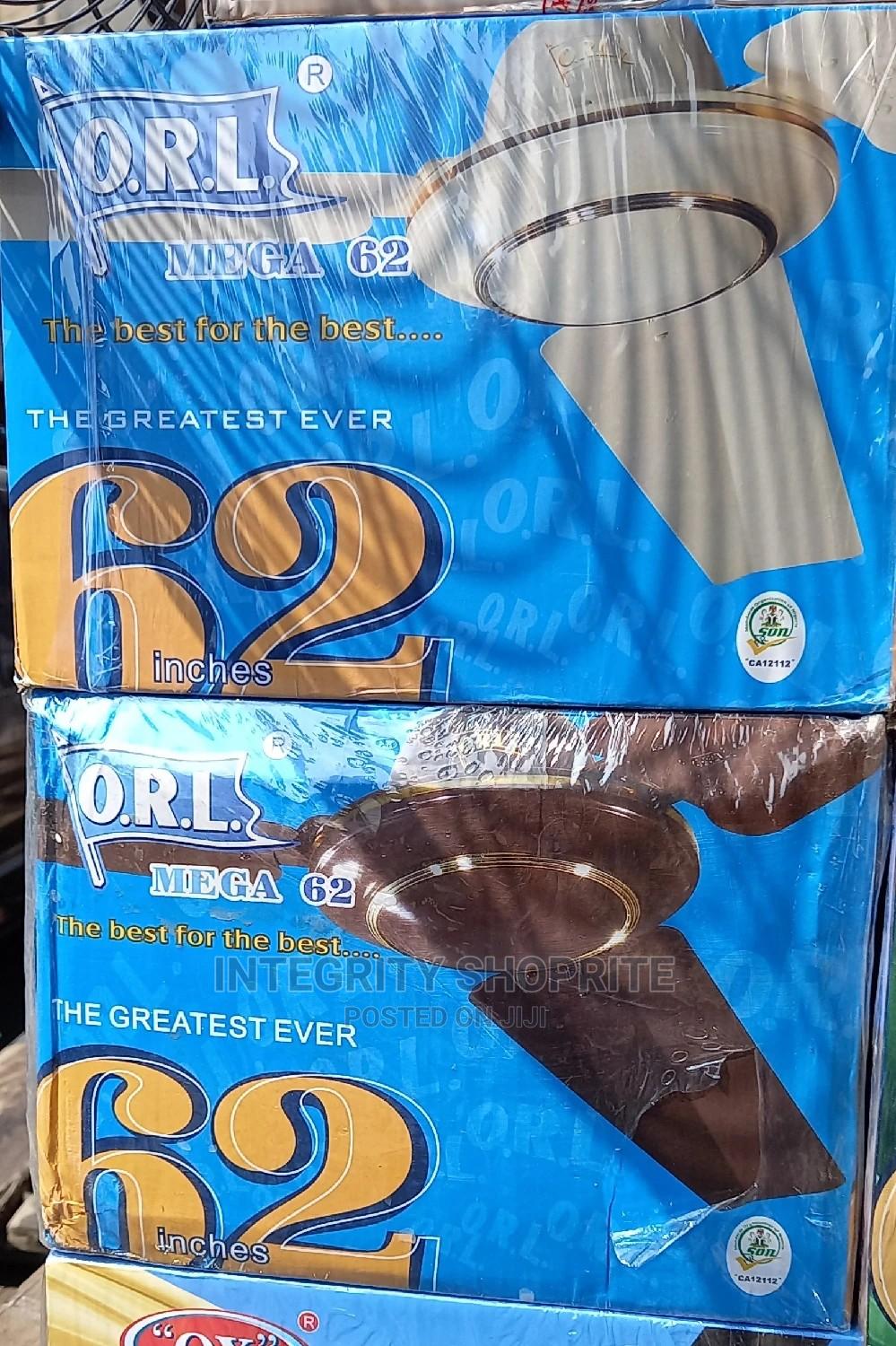 Orl 62 Inch Ceiling Fan White/Brown in Lagos Island (Eko) Home