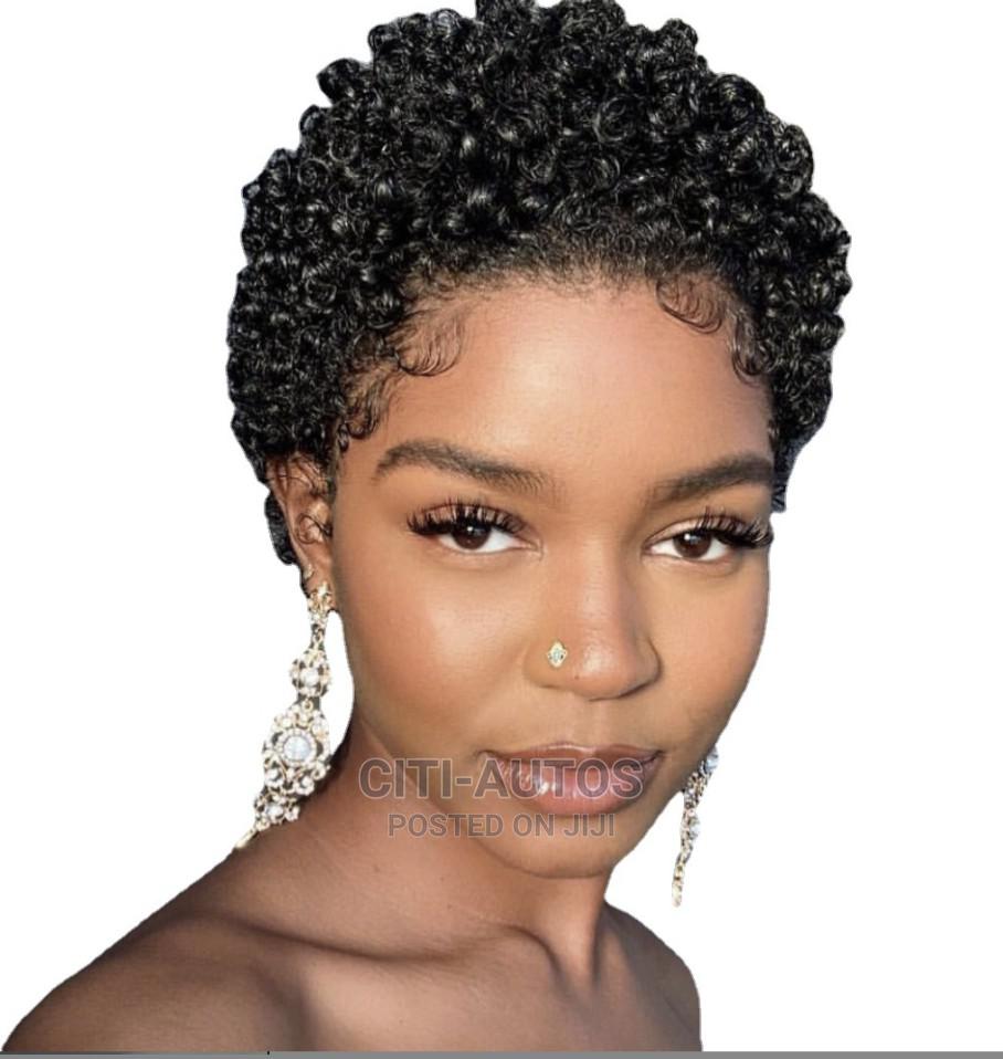 Short Curly Human Hair Wigs Pixie Cut Hd Lace Front Wigs in Ibadan