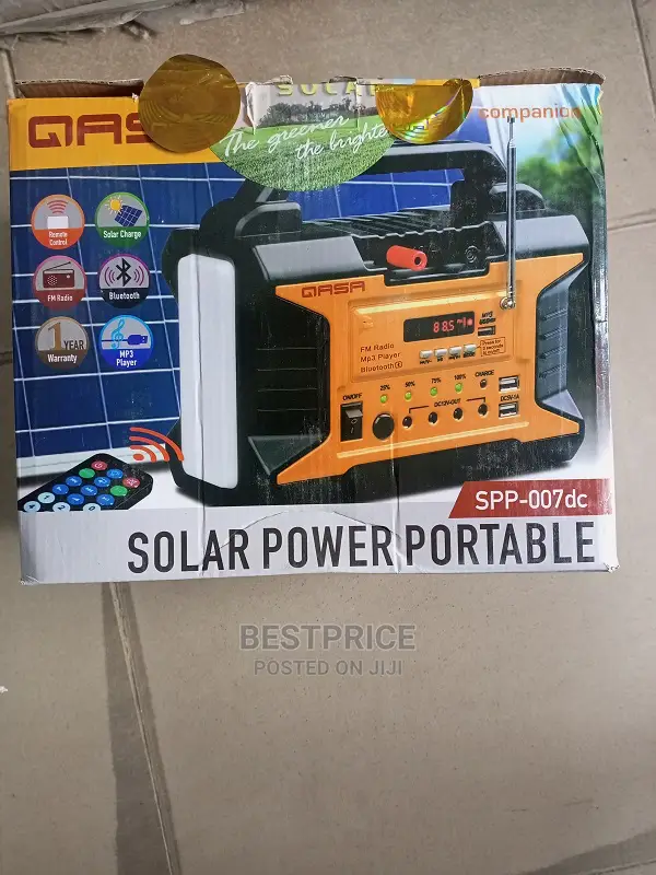 Qasa Portable Solar Generator With FM Radio and Torch in Ikeja Solar Energy, Bestprice