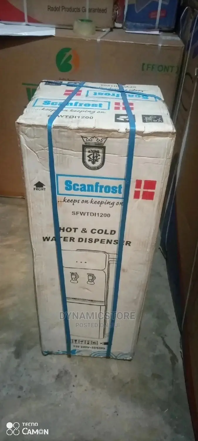 Scanfrost Hot And Cold Water Dispenser With Fridge. in Ojo Kitchen