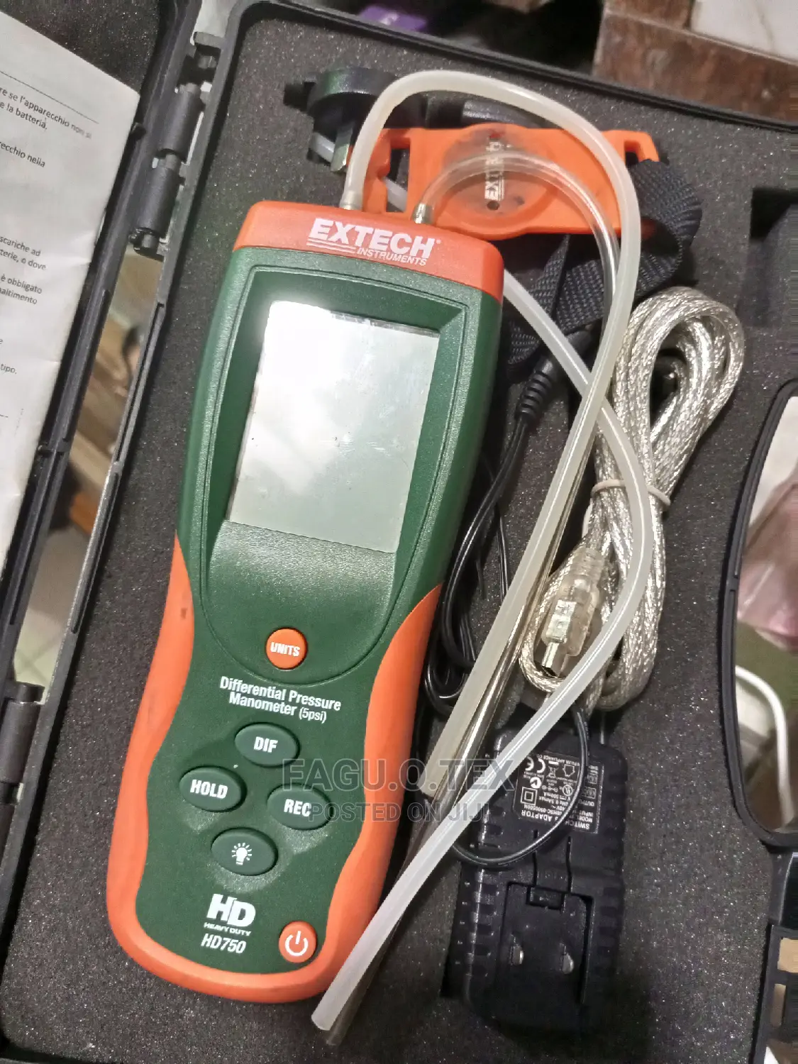 Extech HD750 HD Differential Pressure Manometer 5 Psi in Lagos Island