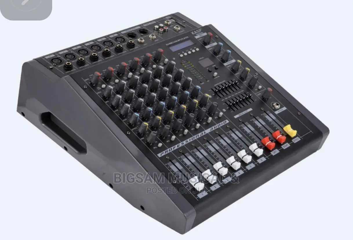 8 Channel Pro Mixer With Inbuilt Amplifier, Bluetooth, USB in Ikeja