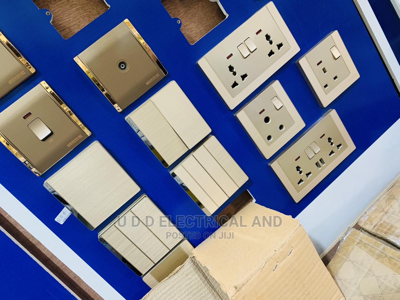 Quality England Brown Cover Switches And Socket All Sizes in Ojo