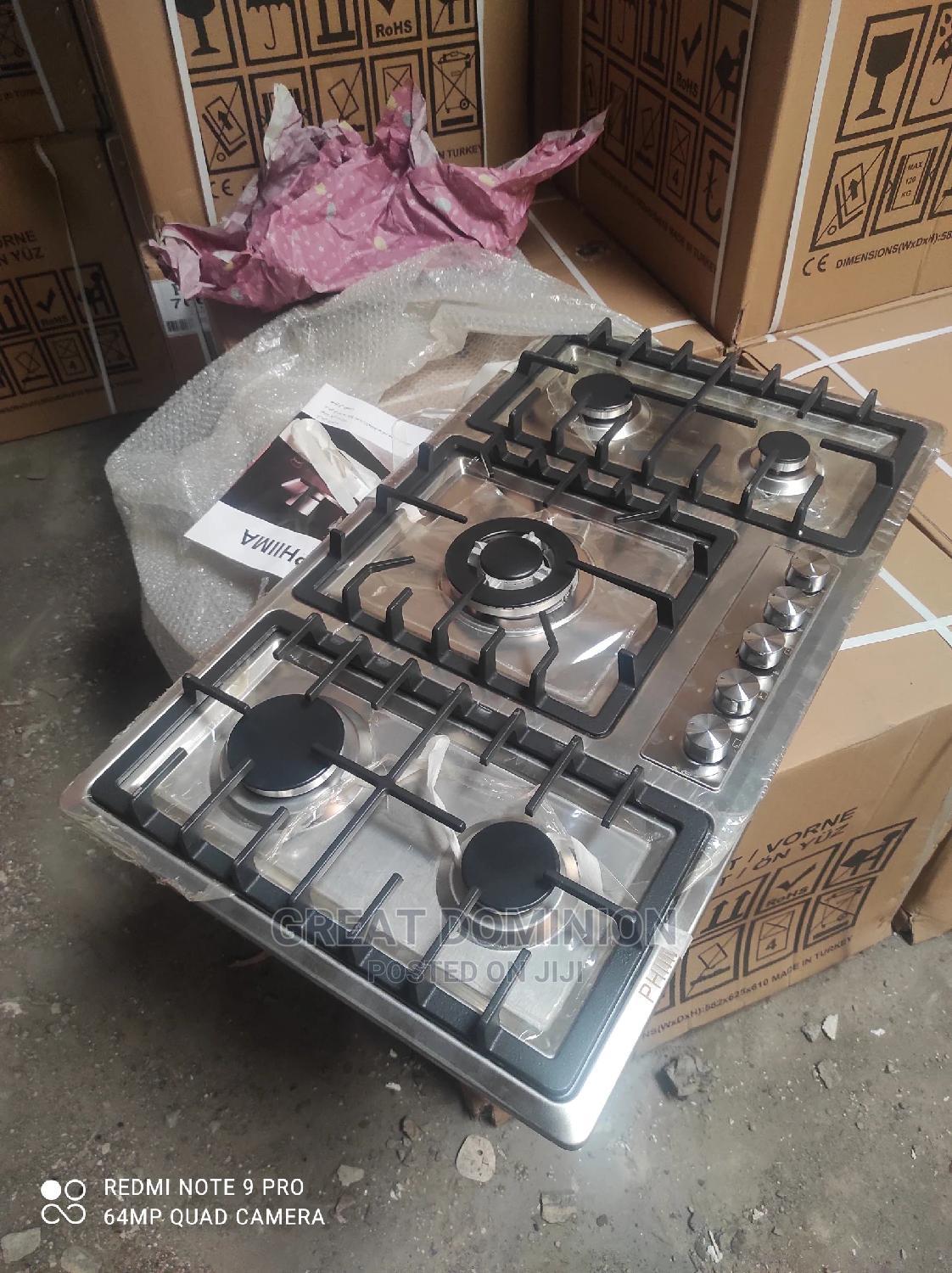 Phiima Cooker (Original )5 Gas Burner AutoIginition in Ojo Kitchen Appliances, Great