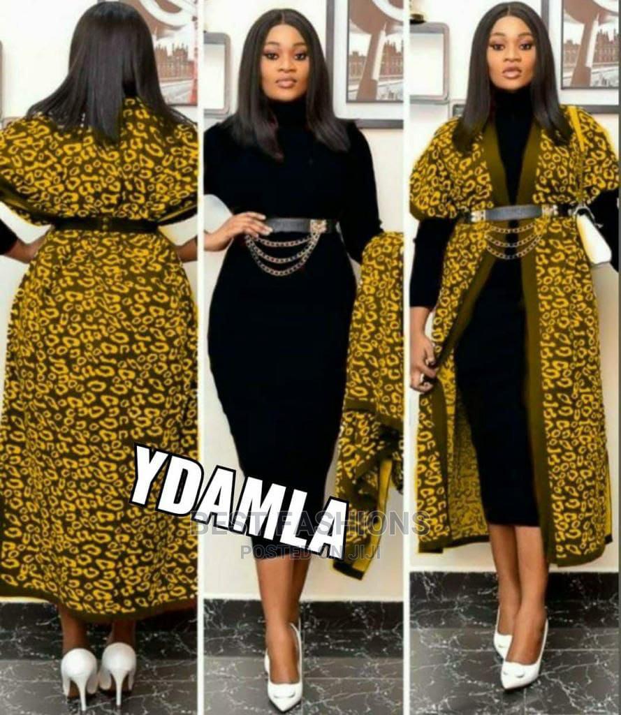 Cute 2 Piece Bodycon Dress and Kimono 