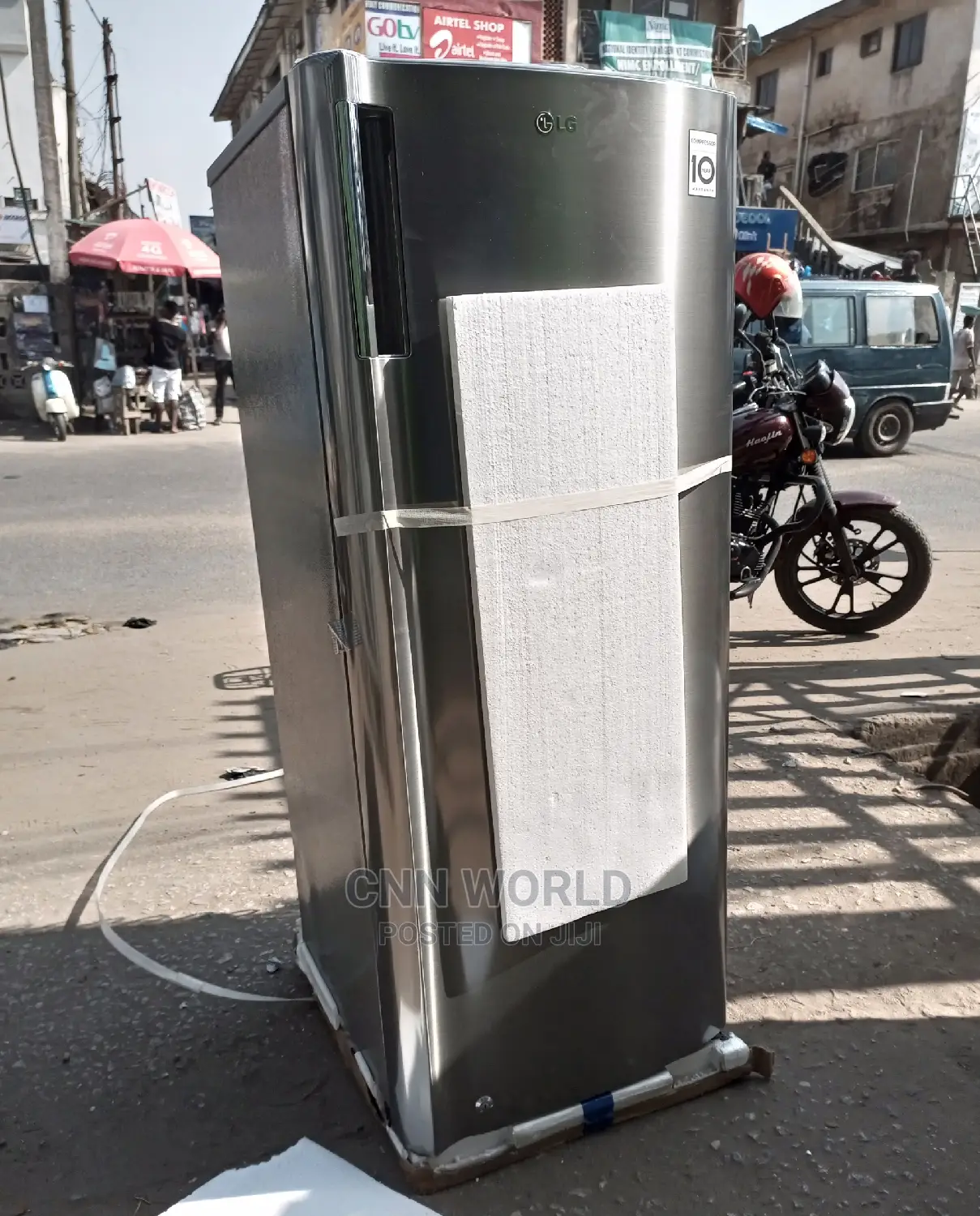 Original LG Upright Standing Inverter Freezer 200L Stainless in Ojo