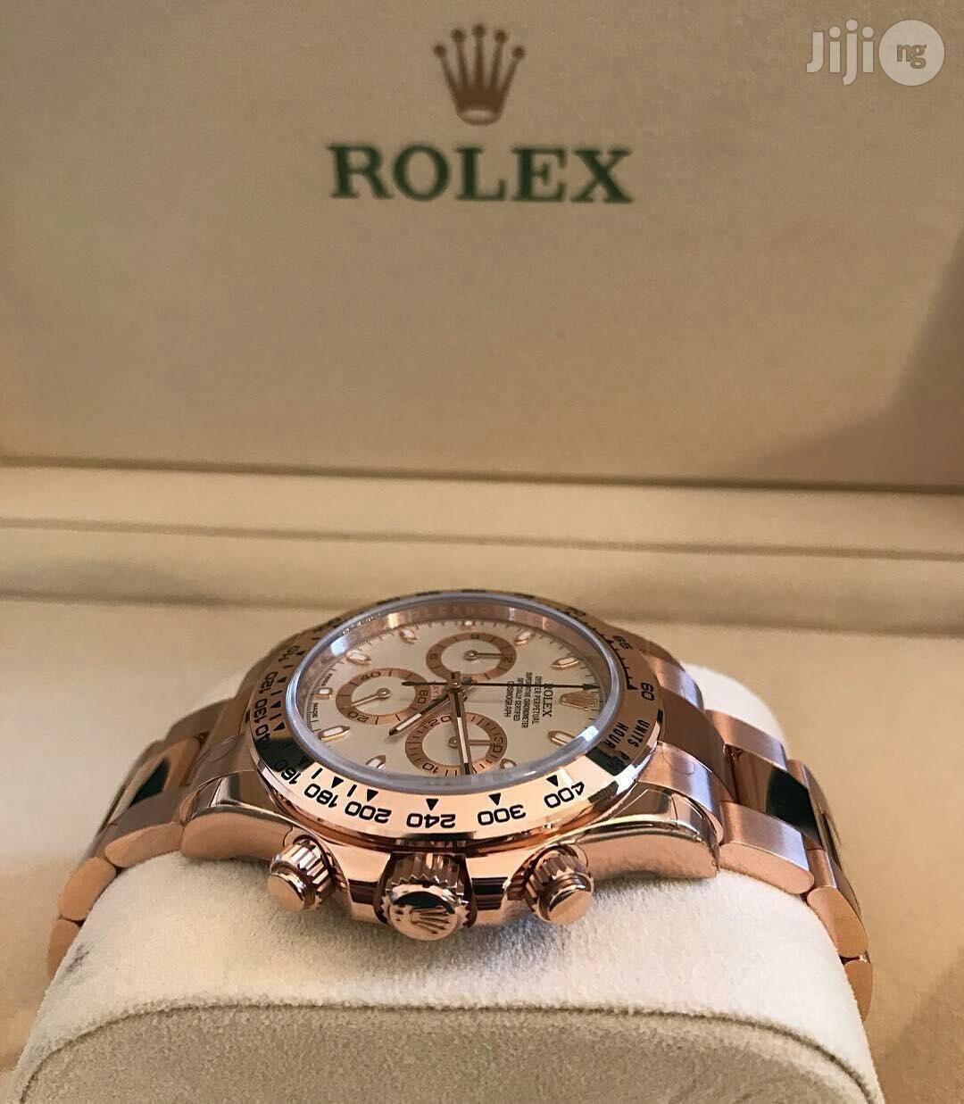 Rolex Daytona Chronograph Rose Chain Watch
