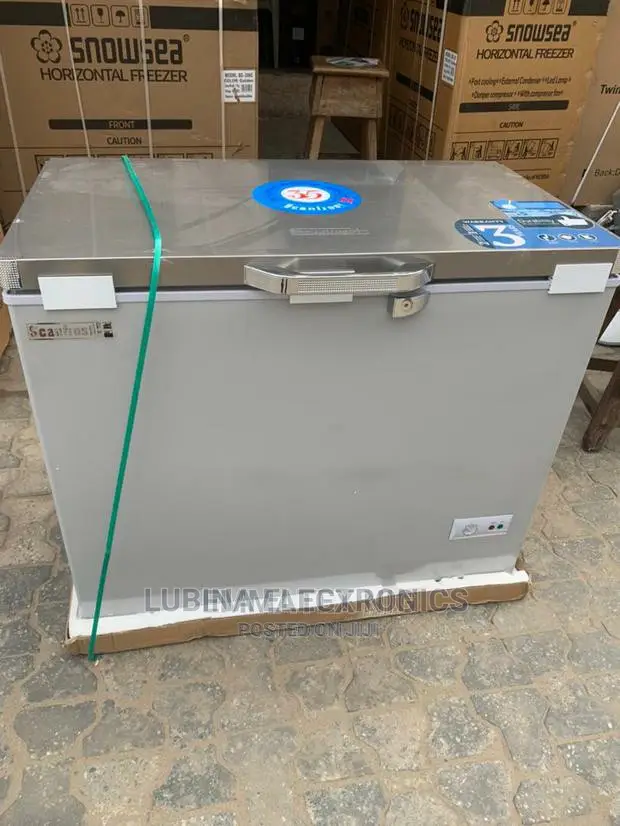 Brand New SCANFROST 300LITTER Chest Freezer/External/Silver/ in Ojo