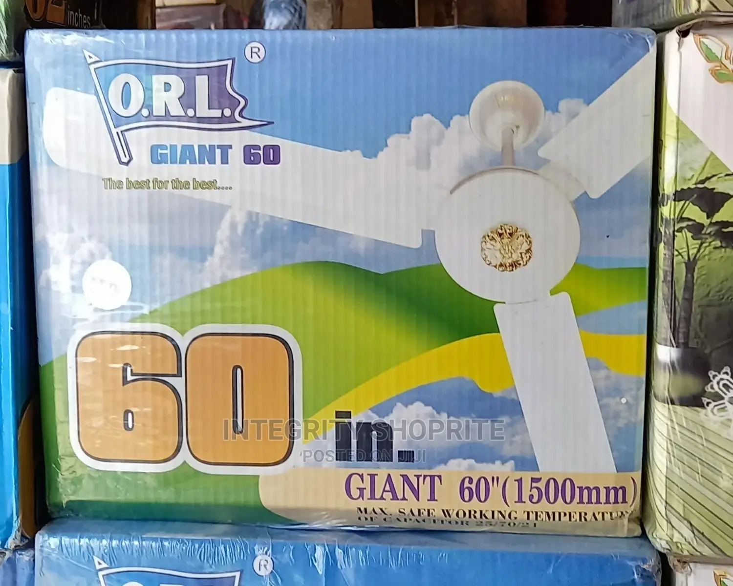 Orl Giant 60" Ceiling Fan WHITE in Lagos Island (Eko) Home Appliances