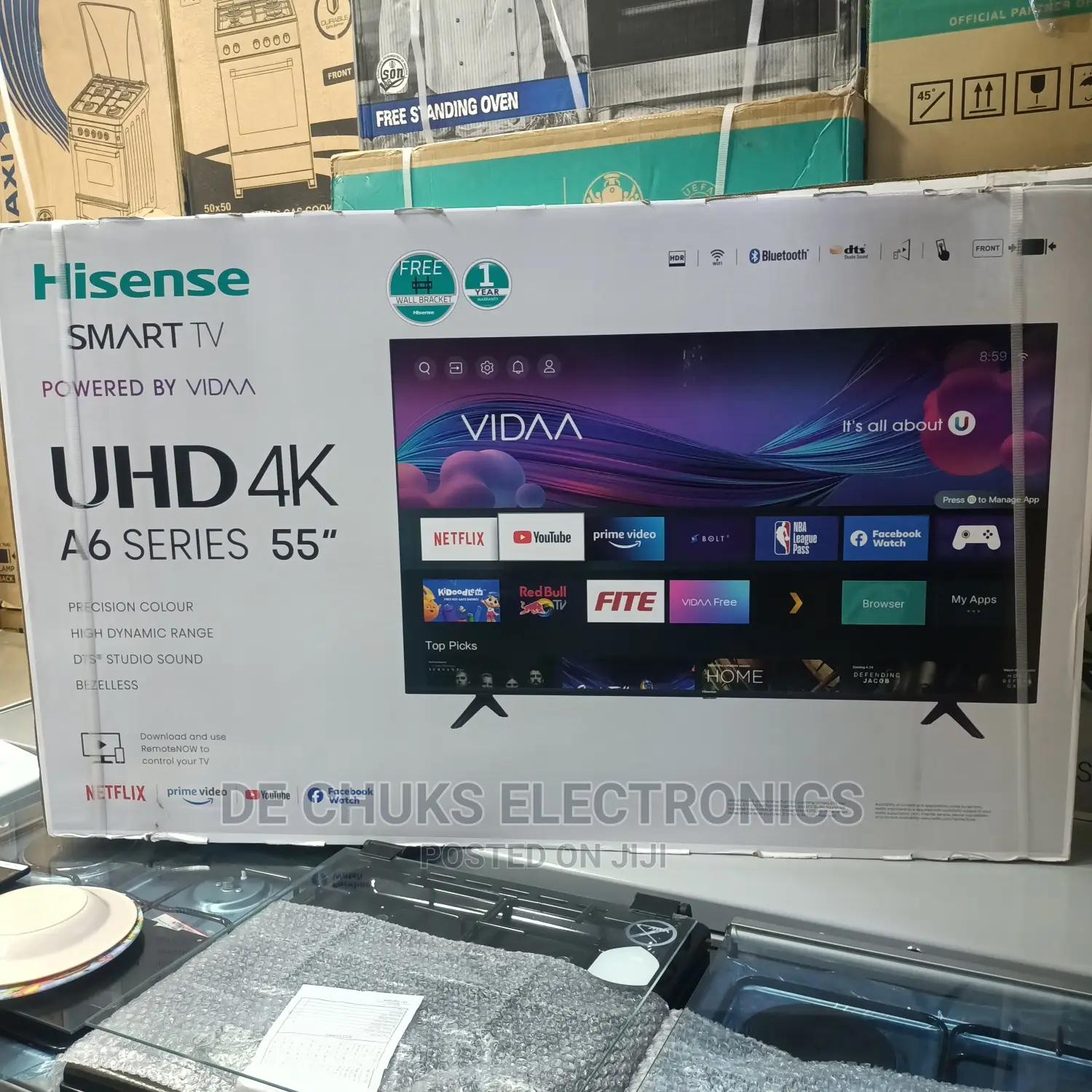 Hisense Smart Uhd 55"Inch Television (Bluetooth) in Ikeja TV