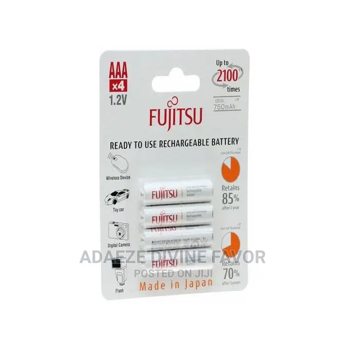 White Fujitsu Rechargeable Batteries in Lagos Island (Eko) Accessories & Supplies for