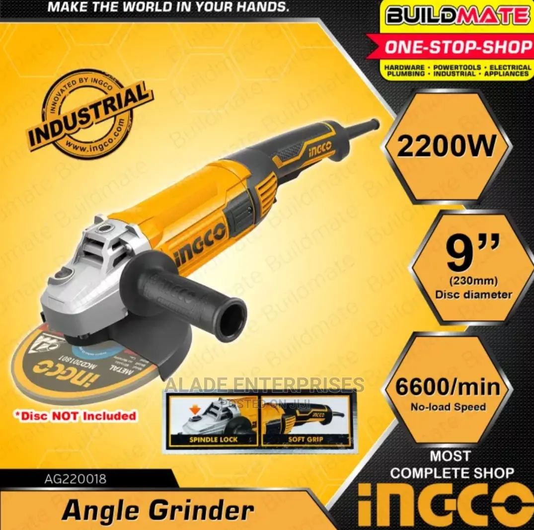 Ingco Angle Grinder 2200W 9" in Lagos Island (Eko) Electrical Hand