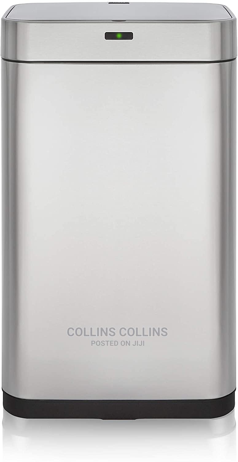 Archive Tower T838001S 75L Rectangular Sensor Bin, Stainless Steel in