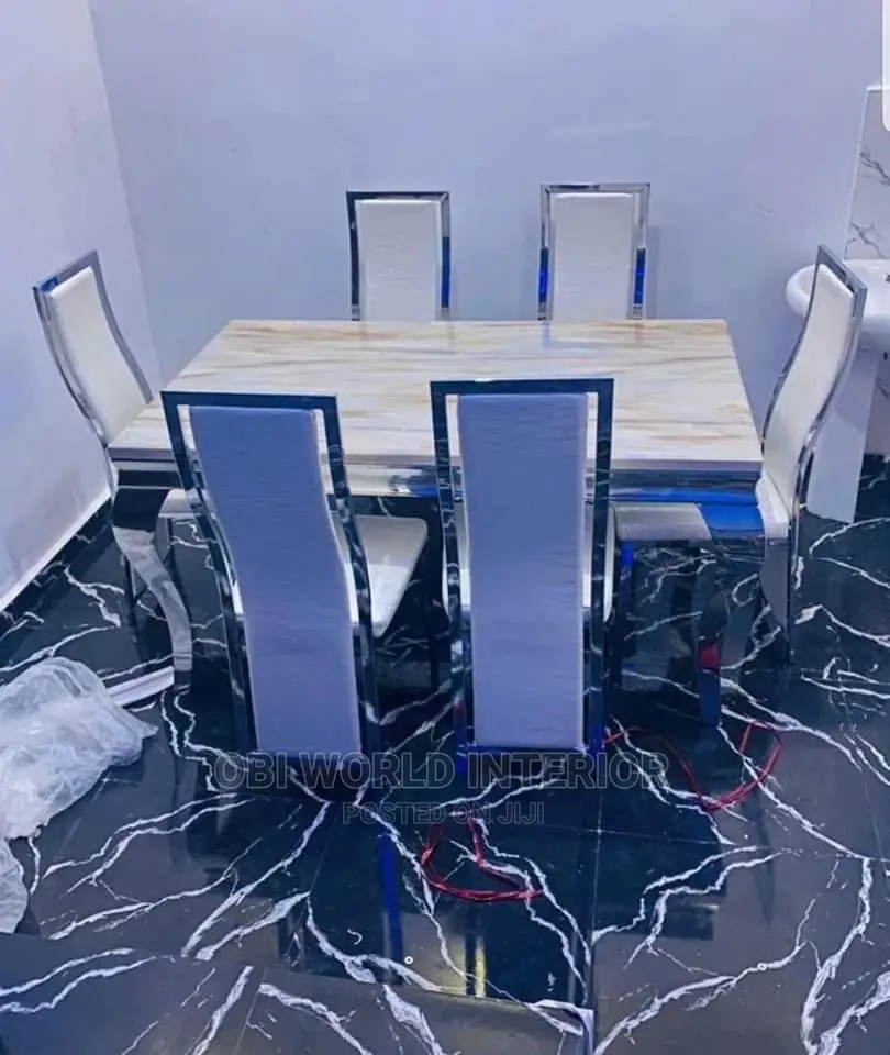 Dining Table Set Marble in Ojo Furniture, Obi World Interiors Limited