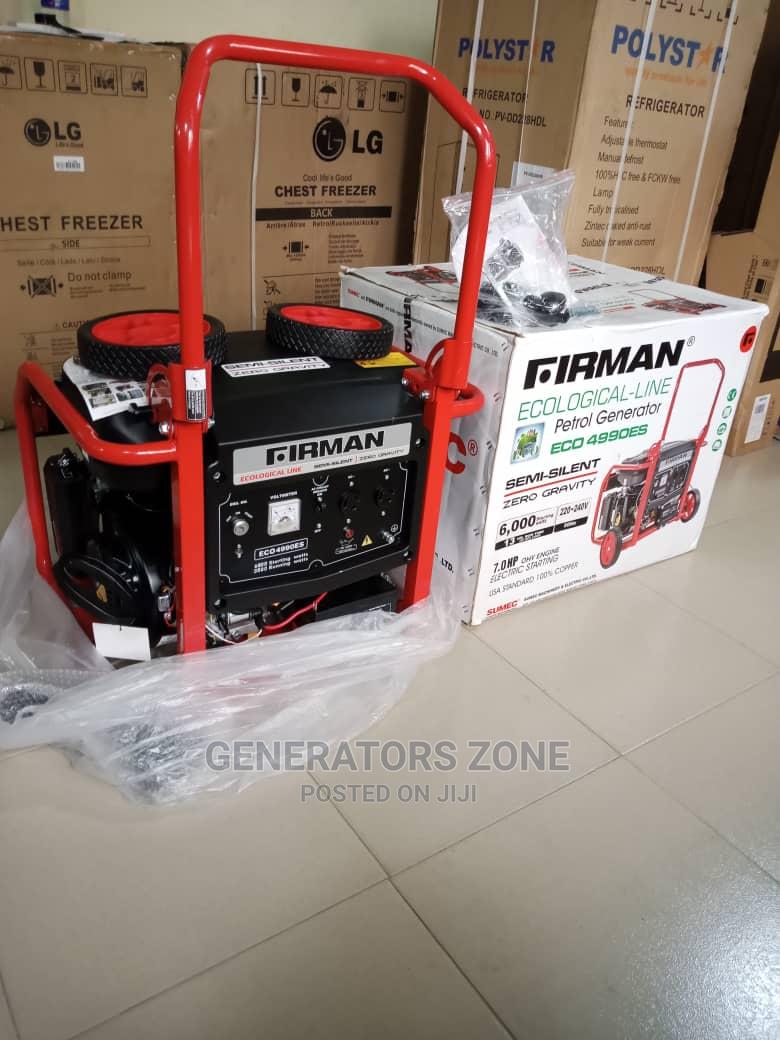 100 Copper Firman Ecological Generator 6.5kva Eco4990es in Agege