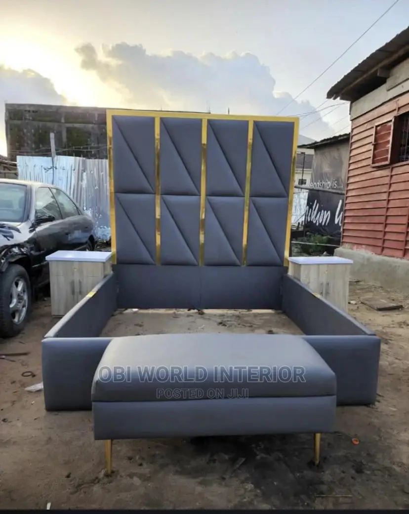 Padded Bed Frame in Ojo Furniture, Obi World Interiors Limited Jiji.ng