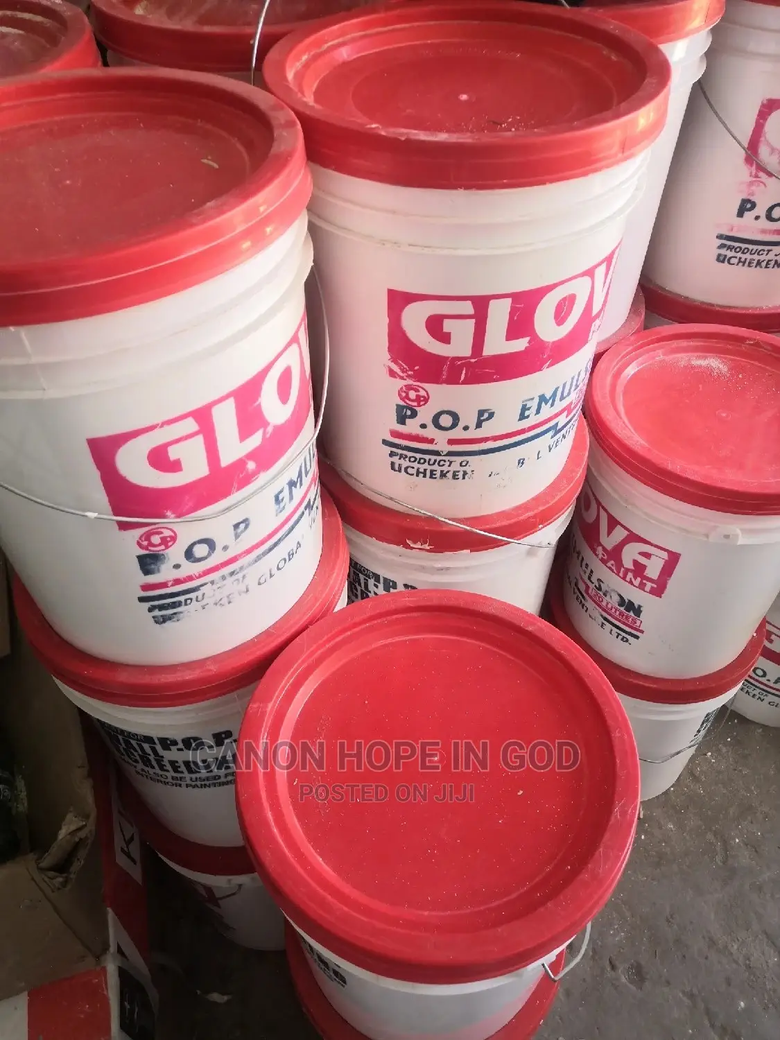 Glova Paint for Pop Work in Yaba Building Materials, Chukwuka Canon