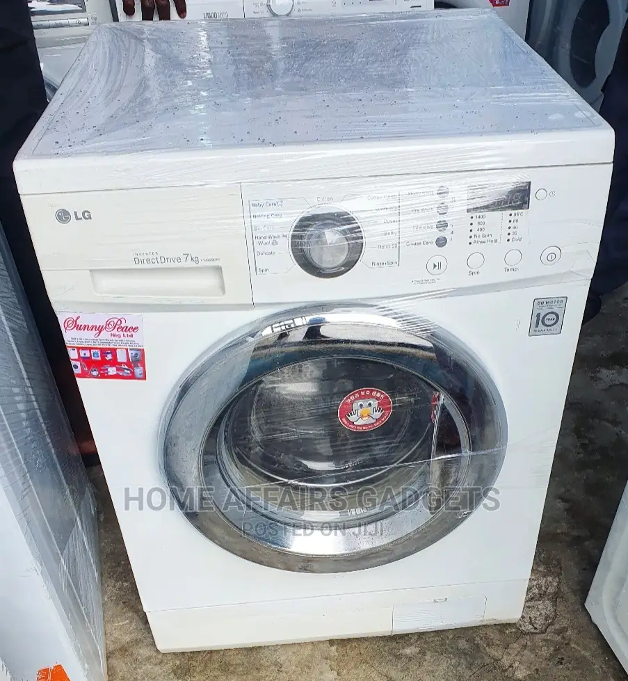 LG 7kg Inverter Drive Washing Machine + WARRANTY (DELIVERY) in Surulere Home Appliances, Home
